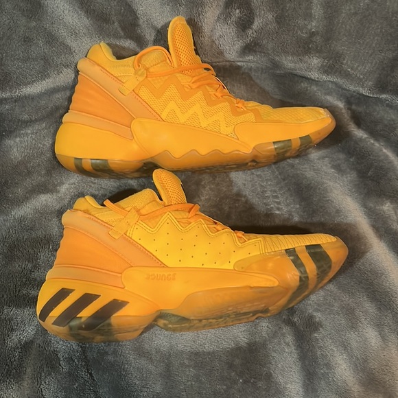 Adidas D.O.N Issue #2 Crayola Solar Gold GS Sz 6.5 Youth GUC - Picture 3 of 6
